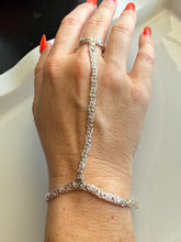 Load image into Gallery viewer, Byzantine Sterling Silver Hand Chain
