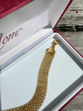 Load image into Gallery viewer, Mesh Gold Vermeil Bracelet 7.5”
