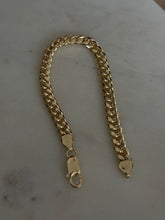 Load image into Gallery viewer, Solid Italian Gold Vermeil Cuban Link Bracelet 7.5”
