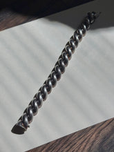 Load image into Gallery viewer, Italian Jumbo San Marco Link Sterling Silver Bracelet 7.25”
