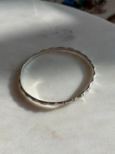 Load image into Gallery viewer, Vintage Bamboo Thin Sterling Bangle Bracelet
