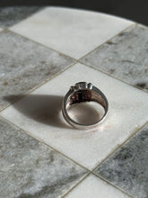 Load image into Gallery viewer, Natural Blue Sapphire Sterling Silver Ring Size 8
