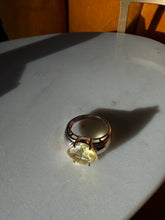 Load image into Gallery viewer, Chunky Yellow Sterling Silver Ring Size 9.25
