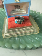 Load image into Gallery viewer, Vintage Eye Love You Sterling Silver Ring Size 7.25
