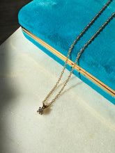 Load image into Gallery viewer, Vintage 14k Gold Diamond Necklace 15.75”
