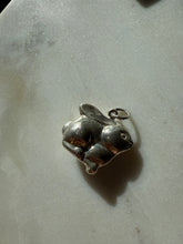 Load image into Gallery viewer, Bunny Sterling Silver 3D Puffy Pendant
