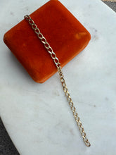 Load image into Gallery viewer, Vintage Gold Vermeil Cuban Bracelet 6.75”
