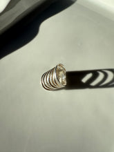 Load image into Gallery viewer, Modernist Sterling Ring Size 6.75

