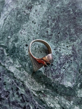 Load image into Gallery viewer, Modernist Natural Blue Sapphire Sterling Silver Ring
