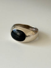 Load image into Gallery viewer, Black Onyx Solid Sterling Ring Size 10.75
