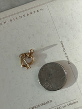 Load image into Gallery viewer, Vintage 14k Yellow Gold Heart Key Charm
