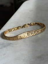Load image into Gallery viewer, Milor Gold Vermeil Double Sided Bracelet 7.5”
