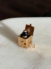 Load image into Gallery viewer, Vintage Jack in the Box Gold Charm 14k Gold

