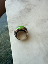 Load image into Gallery viewer, Sterling Silver Gaspeite Inlay Ring Size 6.75
