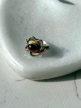 Load image into Gallery viewer, Vintage Garnet Sterling Silver Ring Size 6.25
