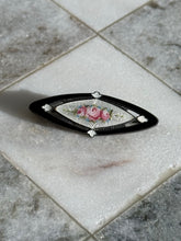 Load image into Gallery viewer, Floral Enamel Sterling Silver Brooch

