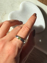 Load image into Gallery viewer, Peridot Sterling Silver Ring Size 8
