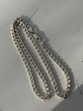 Load image into Gallery viewer, Italian Vintage Cuban Link Sterling Silver Chain 20”
