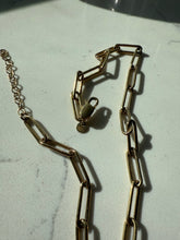Load image into Gallery viewer, Gold Vermeil Paperclip Link Chain 16”-18”
