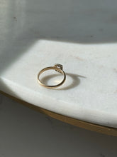 Load image into Gallery viewer, Vintage Diamond ‘D’ 14k Gold Ring Size 7
