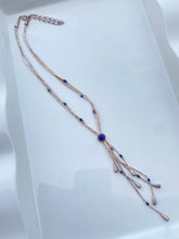 Load image into Gallery viewer, Lapis Vintage Sterling Silver Necklace
