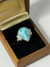 Load image into Gallery viewer, Larimar Sterling Silver Ring Size 7

