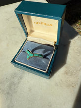 Load image into Gallery viewer, Turquoise Inlay Sterling Silver Ring Size 9.25
