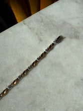 Load image into Gallery viewer, Vintage 18k Gold Bezel Set Diamond Tennis Bracelet 6.75”
