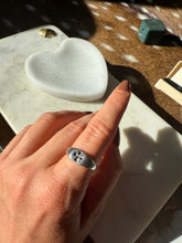 Load image into Gallery viewer, Vintage Cross Sterling Silver Ring Size 7.5
