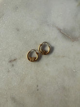 Load image into Gallery viewer, Mini 14k Gold Butterfly Hoops
