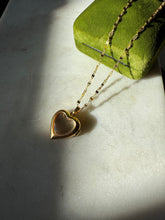 Load image into Gallery viewer, Gold Vermeil Heart Locket Necklace 16”
