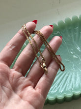 Load image into Gallery viewer, Midcentury 1/20 12k Rosey Gold Fill Watch Chain 13.5”
