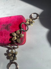 Load image into Gallery viewer, Antique 12k Gold Fill Two-Tone Flower Bracelet
