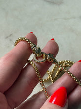 Load image into Gallery viewer, Gold Vermeil Panther Necklace 18”
