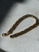 Load image into Gallery viewer, Italian Byzantine Gold Vermeil Bracelet 8.25”
