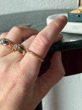 Load image into Gallery viewer, Gold Vermeil Yellow CZ Stacker Ring Size 8.25

