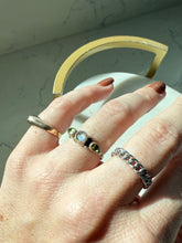 Load image into Gallery viewer, Peridot &amp; Moonstone Sterling Silver Ring Size 6.75
