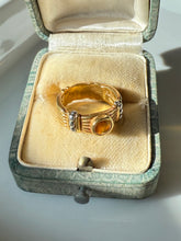 Load image into Gallery viewer, Lagos 18k Gold &amp; Platinum Citrine Ring Size 5
