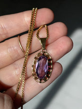 Load image into Gallery viewer, Germany Amethyst 14k Gold 1940s Pendant
