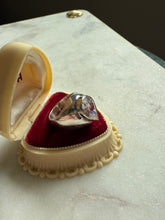 Load image into Gallery viewer, Chunky Quartz Sterling Silver Ring Size 5.75
