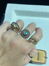 Load image into Gallery viewer, Mexico Multistone Sterling Silver Ring Size 6.25
