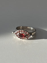 Load image into Gallery viewer, Vintage Garnet Sterling Silver Ring Size 7
