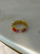 Load image into Gallery viewer, Colorful Gold Vermeil Ring Size 11

