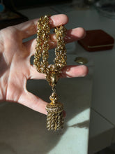 Load image into Gallery viewer, Monet Vintage Goldtone Tassle Bracelet 7”
