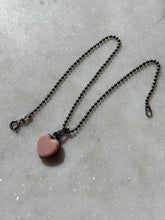 Load image into Gallery viewer, Vintage Pink Conch Sterling Silver Heart Bracelet 9”
