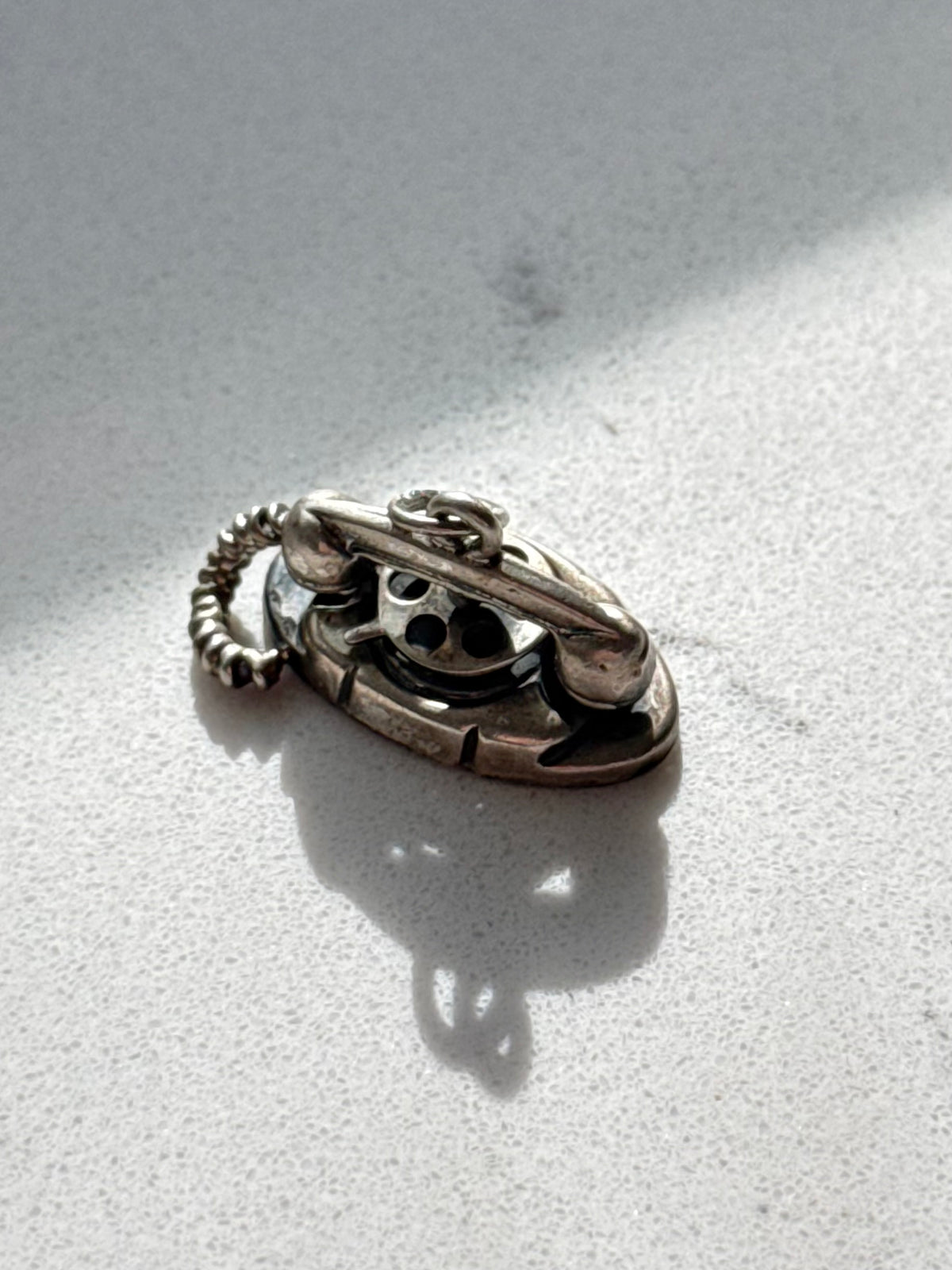 Vintage Beau Solid Sterling Silver Telephone Charm