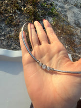 Load image into Gallery viewer, CZ Sterling Silver Omega Necklace
