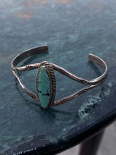 Load image into Gallery viewer, Turquoise Sterling Silver Cuff Bracelet
