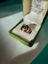 Load image into Gallery viewer, Peridot Sterling Silver &amp; 18k Gold Ring Size 6.5
