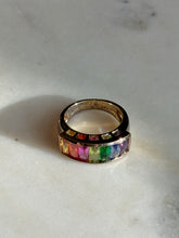 Load image into Gallery viewer, Multicolor Gold Vermeil Ring Size 9
